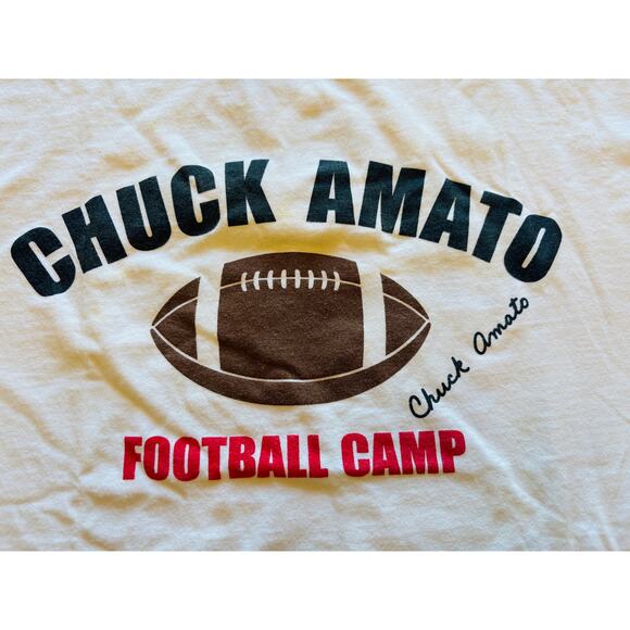 Vintage 2004 Chuck Amato NC STATE Football Camp SMALL Adidas T-shirt - Picture 2 of 8